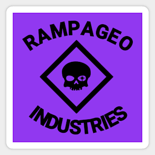 Rampageo Ind. text logo Magnet